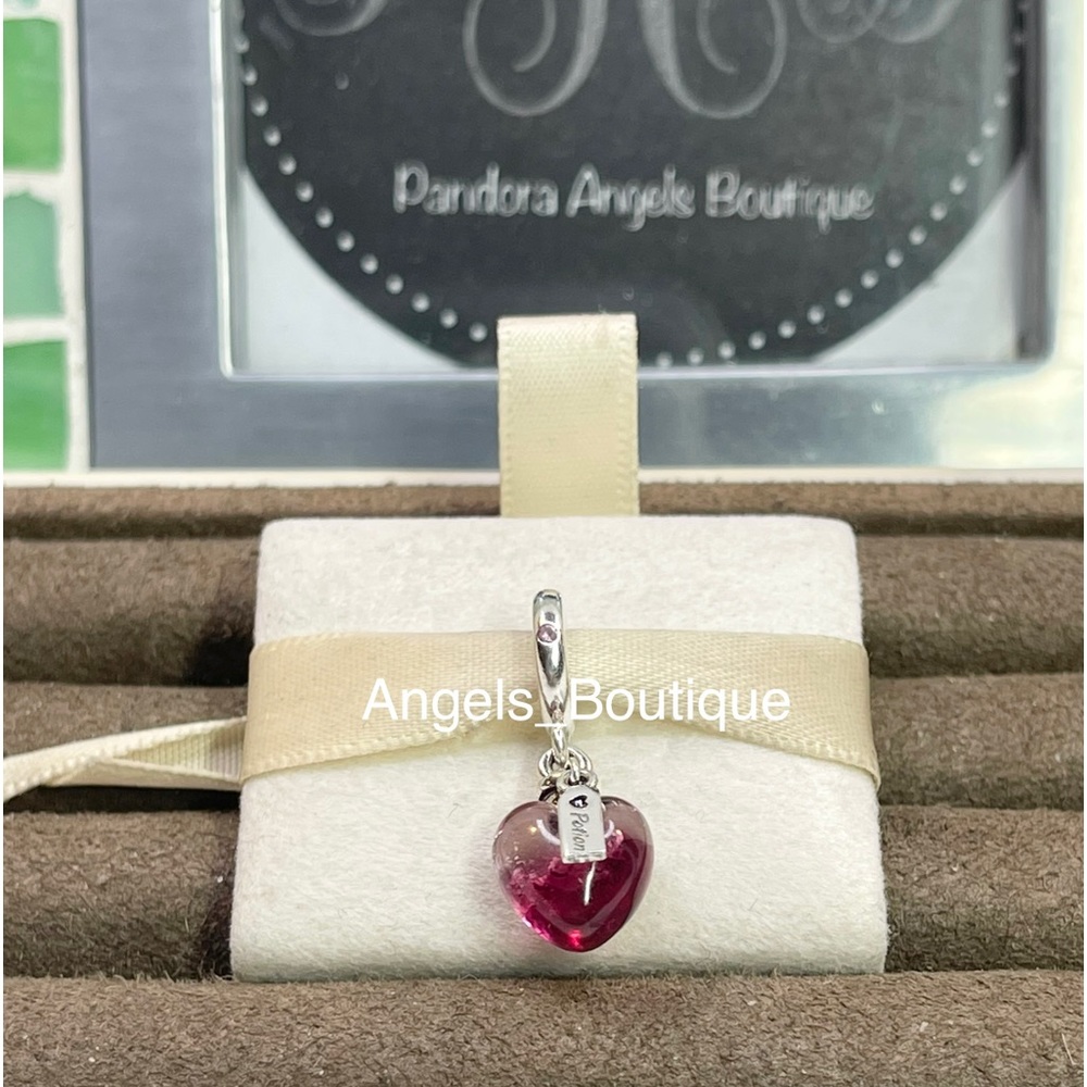 New Pandora Love Potion Murano Glass Heart Dangle Charm